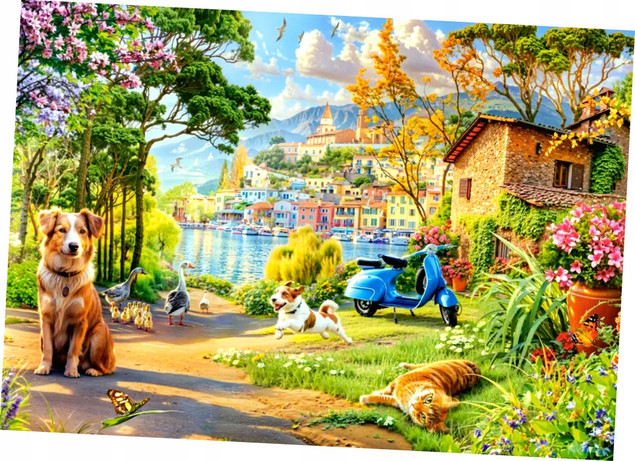 Puzzle Castorland 500 Lake Path - Malownicza Ścieżka nad Jeziorem