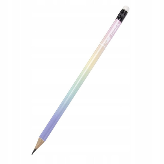 Ołówek Szkolny Trójkątny Z Gumką Twardość HB PASTELOWY ZWIERZĘTA Kidea x48