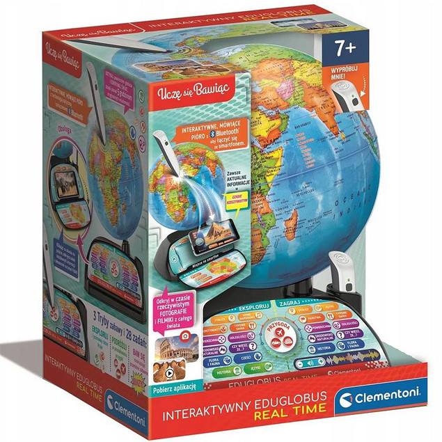 Interaktywny globus edukacyjny Clementoni