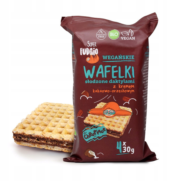 Wafelki z kremem kakaowo-orzechowym Super Fudgio 4 x 30 g