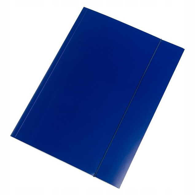 Teczka z Gumką Szkolna Biurowa A4 GRANATOWA Interdruk