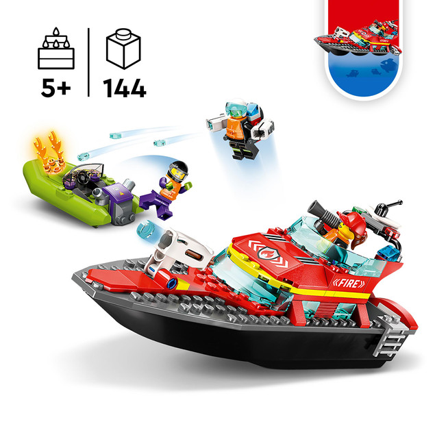 LEGO City Łódź Strażacka 144 el. 5+ 60373