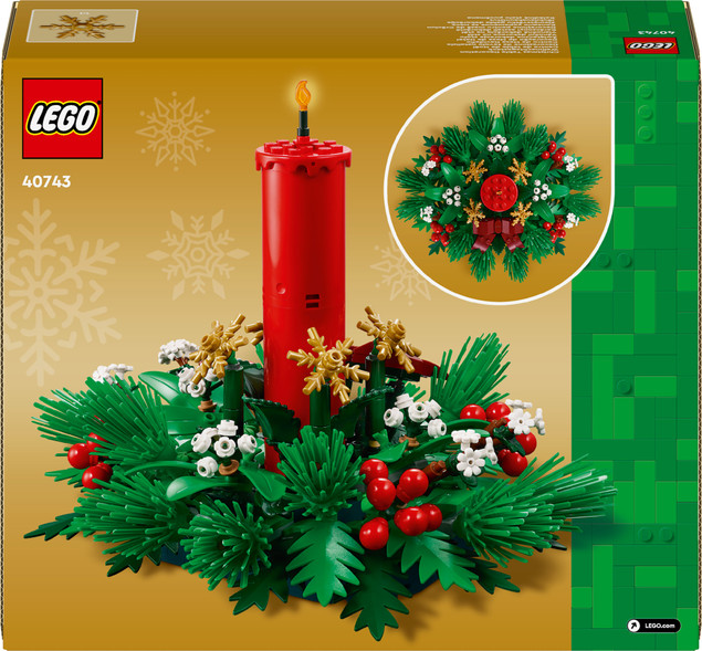LEGO 40743 Świąteczna Dekoracja Stołu Boże Narodzenie Prezent