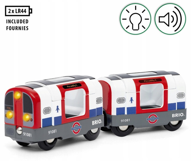 Brio kolejka londyńskie metro pociąg ze światłem i dźwiękiem 36085