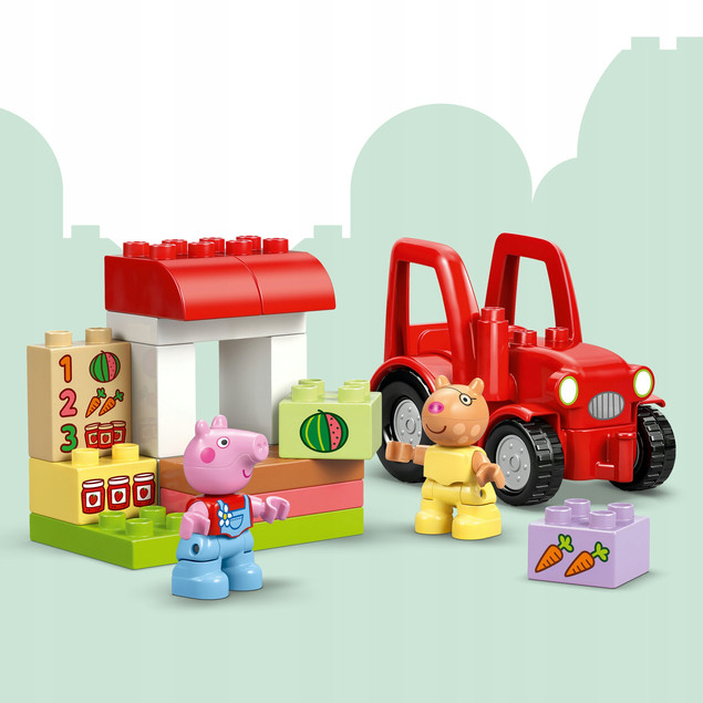 LEGO DUPLO Świnka Peppa 10468 Traktor i Targowisko – Rolnicza Przygoda