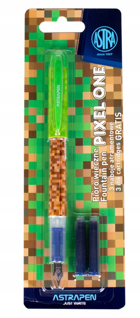 PRZYBORY DO PISANIA RYSOWANIA PIÓRO WIECZNE MINECRAFT