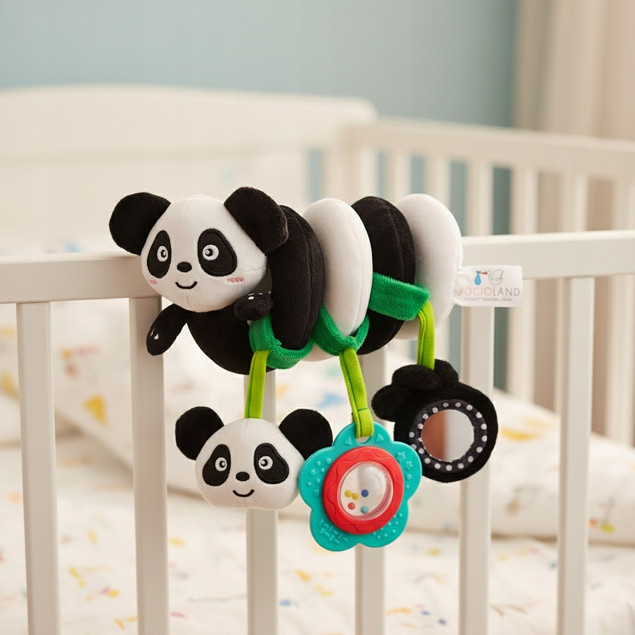 Spiralna zawieszka sensoryczna Miś Panda – Bocioland