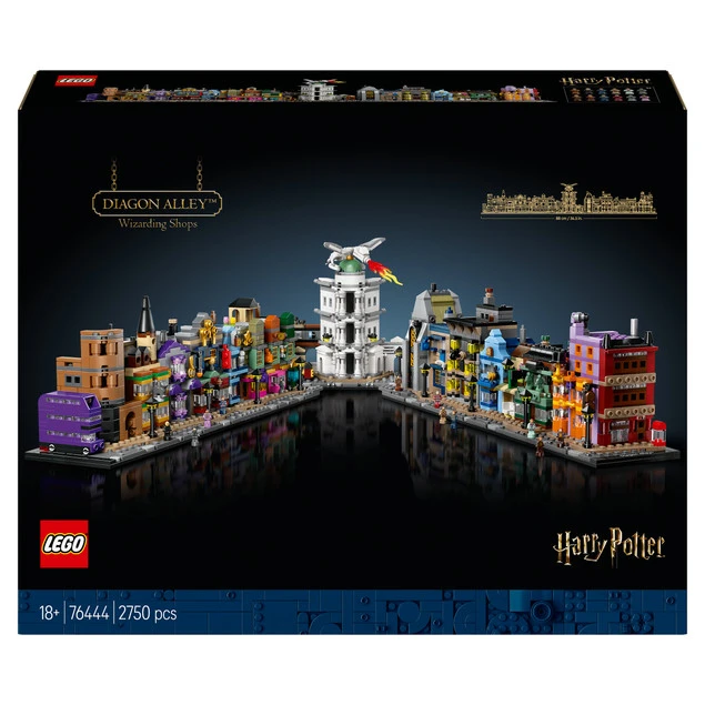 KLOCKI LEGO Harry Potter 76444 Sklepy na Ulicy Pokątnej - Mikroskala dla Kolekcjonerów