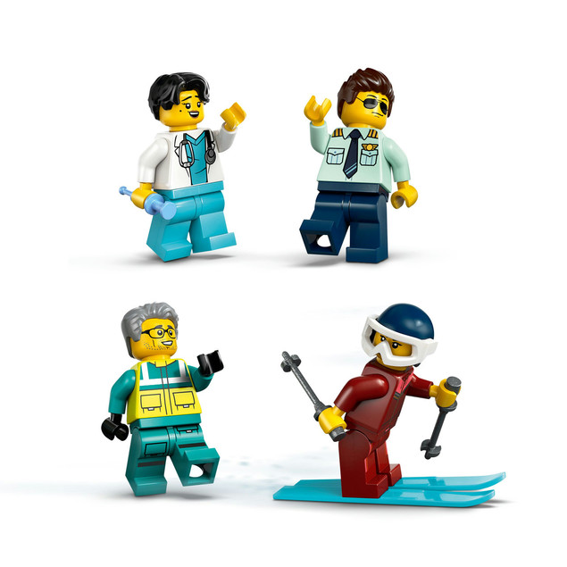 LEGO City 60465 Samolot Pogotowia Ratunkowego z Mobilnym Laboratorium i Skuterem Śnieżnym