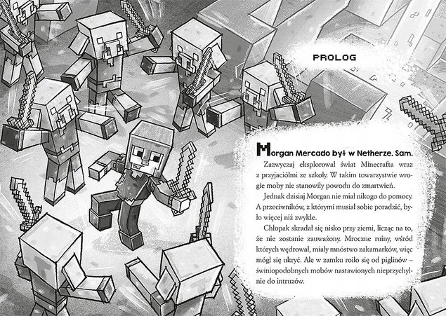 Ilustracja z książki Minecraft Gra golema