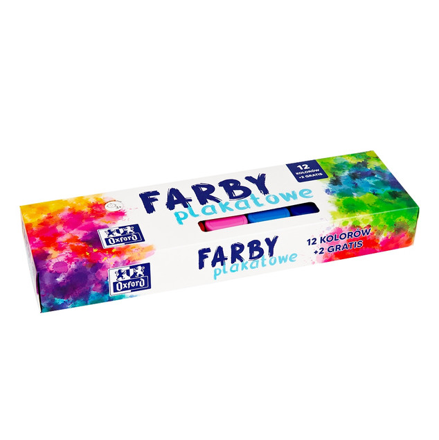 Farby plakatowe OXFORD [12+2]