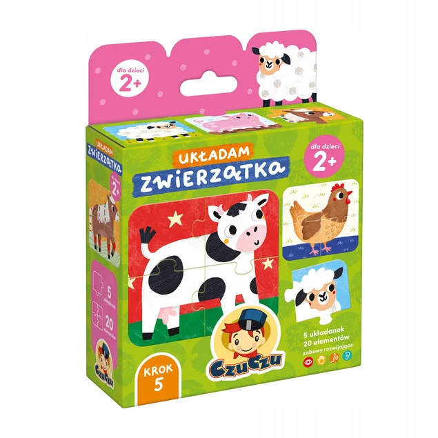 Zwierzątka 5 układanek