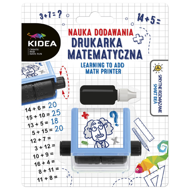 Drukarka Matematyczna Szkolna Nauka DODAWANIA Dodawanie Zabawa Kidea