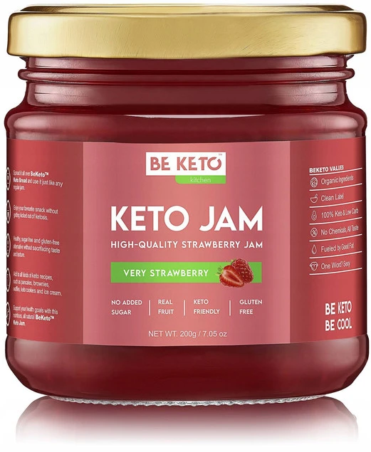 BeKeto Keto Dżem Bardzo Truskawkowy (200g) - główne zdjęcie