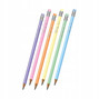 Ołówek Z Gumką HB Trójkątny Pastelowe Kolory Colorino 5873