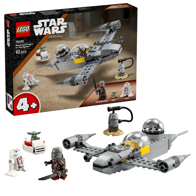 LEGO Star Wars Myśliwiec N-1 Mando i Grogu (75410) | Zestaw dla Dzieci 4+