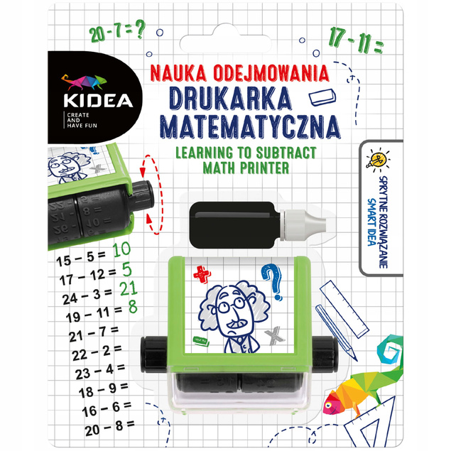 Drukarka Matematyczna Szkolna Nauka Liczenia Odejmowanie Zabawa Kidea