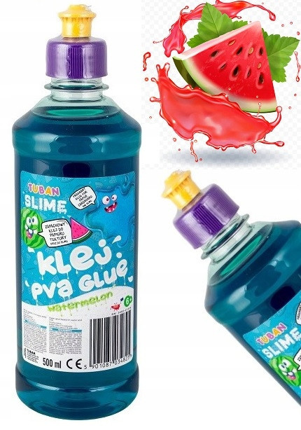 Klej w płynie Tuban o zapachu arbuza turkusowy 500 ml