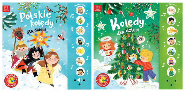 Polskie KOLĘDY DLA DZIECI Słuchaj i Śpiewaj Podgórska 0+ Aksjomat x2
