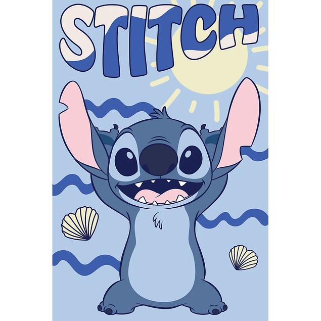 Trefl Puzzle 60 el. Lilo&Stitch Zabawa ze Stitchem + Plakat Kolekcjonerski