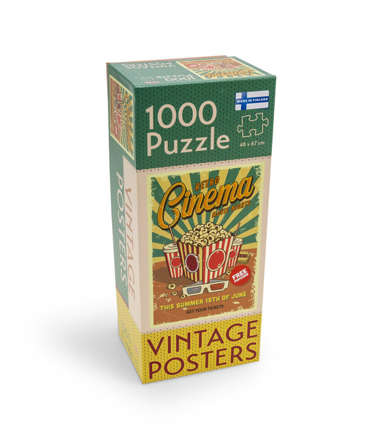 Puzzle 1000 Tactic Vintage Retro Cinema | Plakaty Filmowe