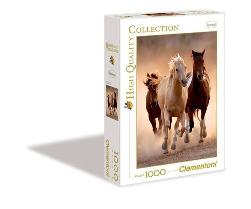 Clementoni Puzzle HQC 1000 Running horses 39168