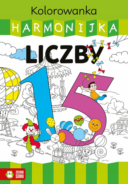 Kolorowanka Harmonijka Liczby Justyna Zalewska - Nauka i Zabawa