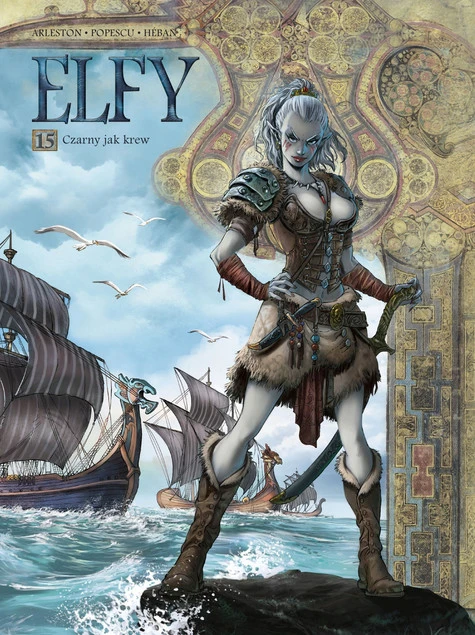 Świat Akwilonu Elfy Tom 15 Czarny jak krew – Komiks Fantasy Arleston, Popescu