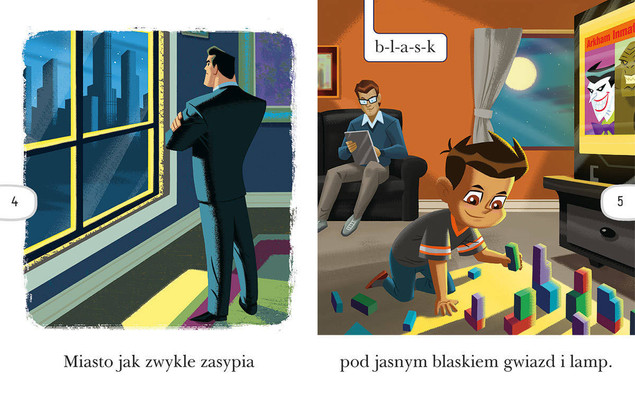 Dobranocka Dla BATMANA Czytam Sobie Poziom 1 Marceli Szpak 5+ HarperKids