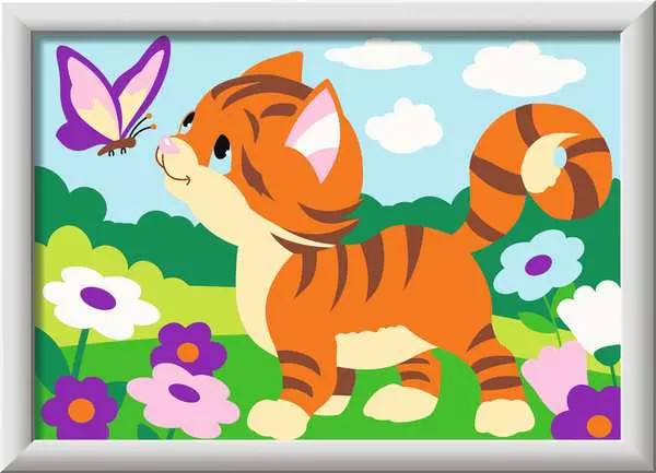 CREART FOR KIDS CAT WITH BUTTERFLY