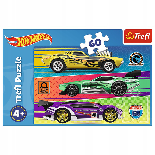 Puzzle 60 el. Hot Wheels – Trefl