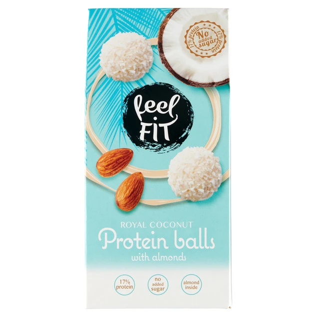 Kulki kokosowe Feel Fit proteinowe z migdałem