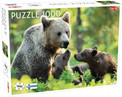 Puzzle Tactic Bear Family 1000 elementów - Wyprodukowano w Finlandii