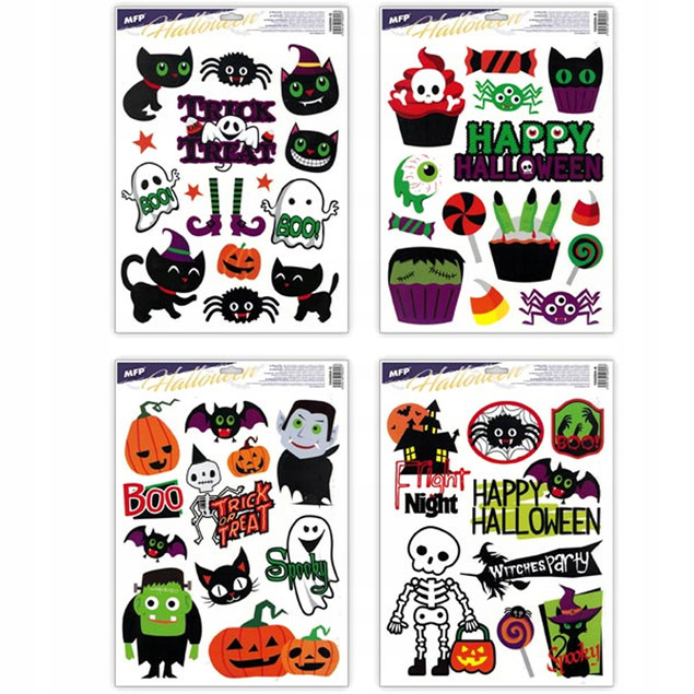 NAKLEJKA OKIENNA HALLOWEEN 30x42cm MIX 1szt. MFP