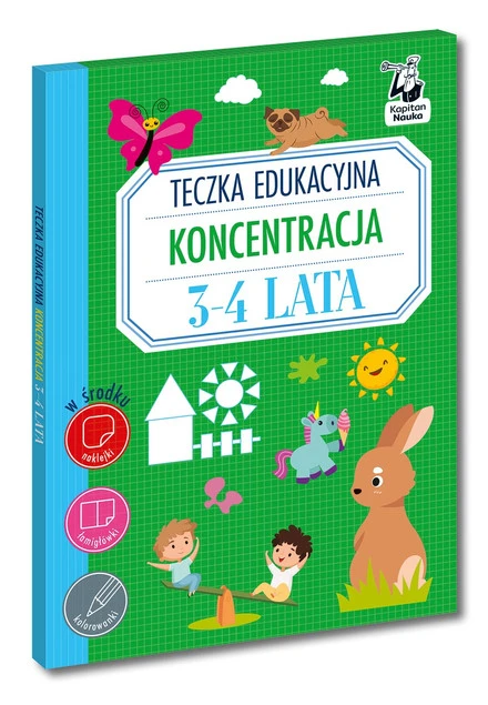 Teczka edukacyjna. Koncentracja. 3-4 lata. Kapitan Nauka Katarzyna Szumska