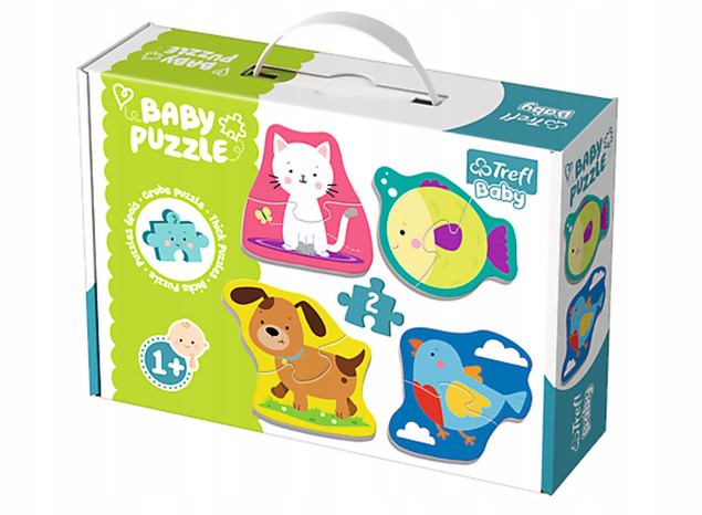 Puzzle 4w1 Baby Classic Zwierzątka Trefl