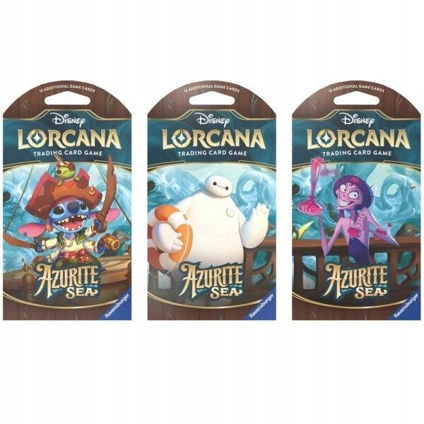 Disney Lorcana Azurite Sea Sleeved Booster Pack