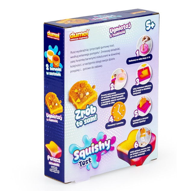 Dumel Squishy Tost Zestaw masy plastycznej 5+