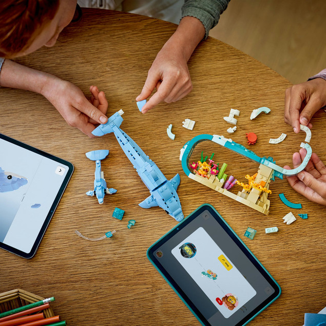 LEGO Creator 3 w 1 Zwierzęta Morskie: Piękny Delfin, Konik Morski, Krab 31385