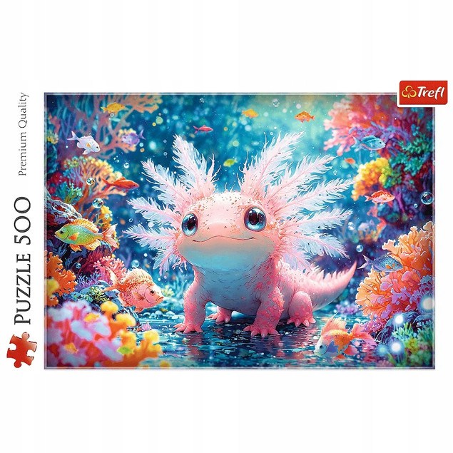 Puzzle Trefl 500 elementów Aksolotl