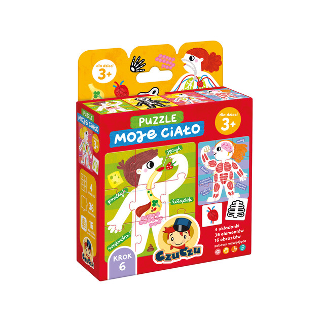 CzuCzu Puzzle i Gra 'Moje Ciało' 3+ (36 el.) - Edukacja i Zabawa