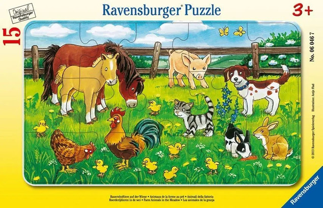 Puzzle Ravensburger 15 elementów Zwierzęta domowe