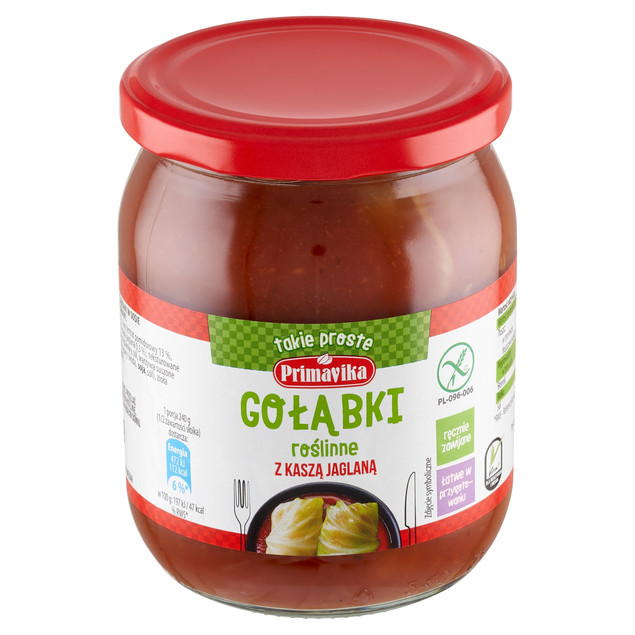 Primavika Gołąbki wege z kaszą jaglaną 480 g