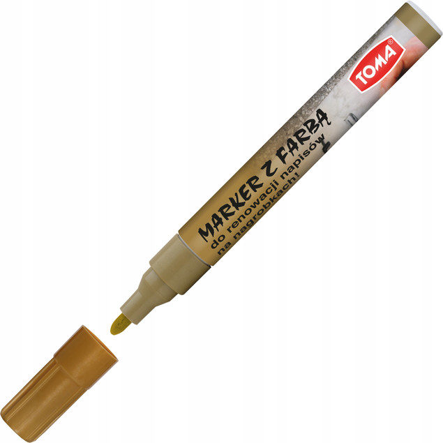 Marker renowacyjny Toma 5szt. (czarny, biały, srebrny, złoty)