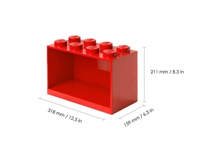 LEGO(R) zestaw półek czerwony