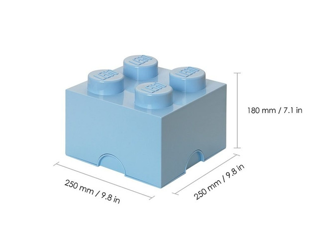 LEGO Pojemnik na Klocki Storage Brick 2x2 Jasnoniebieski 40031736