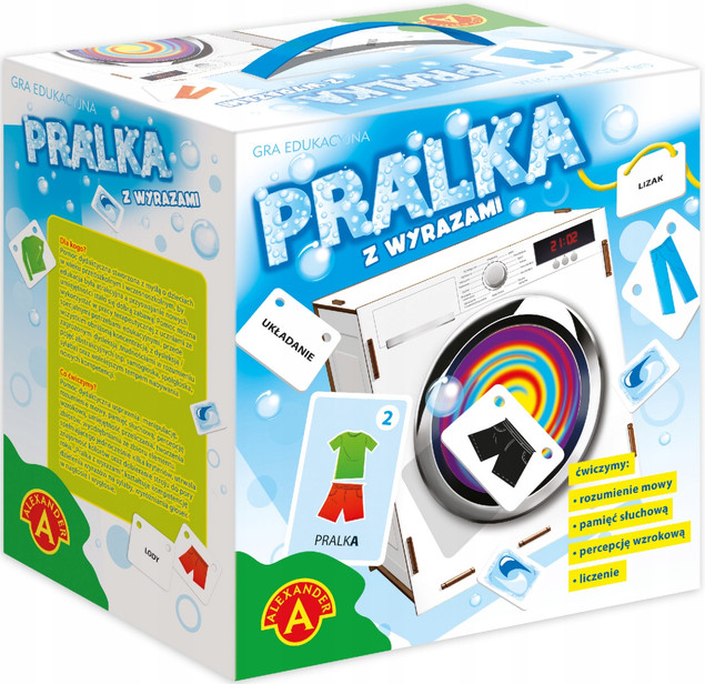 PRALKA z Wyrazami Gra Edukacyjna Rekwizyty 5+ Alexander 2239