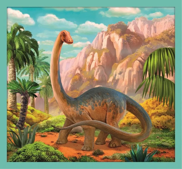 Puzzle 10w1 Układanka Gady DINOZAURY Prehistoryczne Świat 6+Trefl