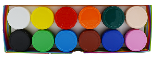 FARBY PLAKATOWE SZKOLNE 12K 20ML INSPIRIA