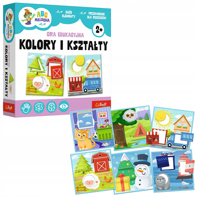 Gra planszowa KOLORY I KSZTAŁTY ABC MALUCHA Trefl
